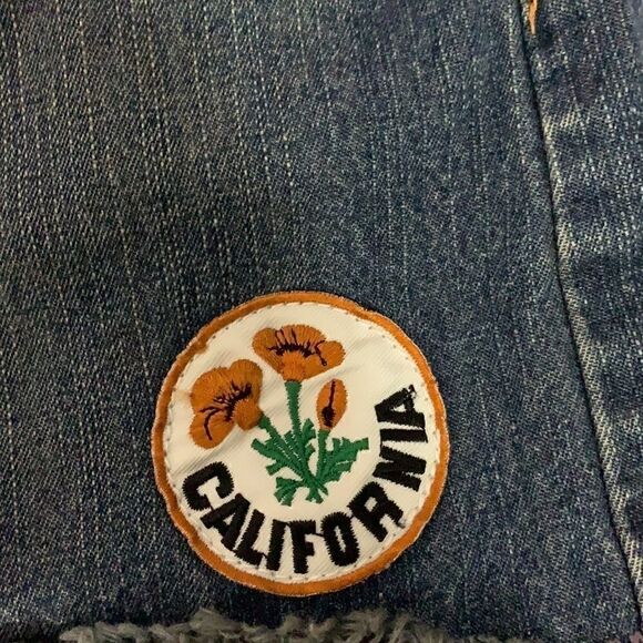 Levi’s 518 Superlow Denim Mini Skirt - Size 5 - Picture 3 of 7